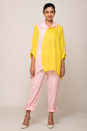 NALINI SHIRT WITH DAHILA PINK PANTS