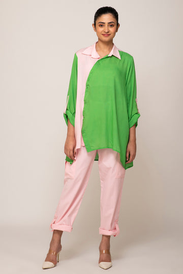 NARGIS SHIRT WITH DAHILA PINK PANTS