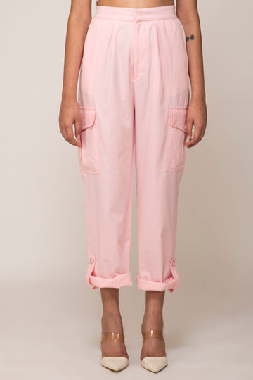 DAHILA PINK DOUBLE POCKET PANTS