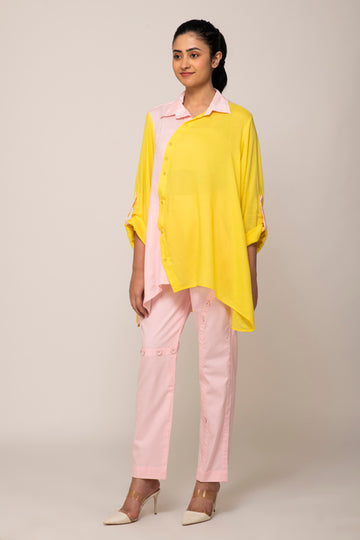 NALINI SHIRT WITH DAISY PINK PANTS