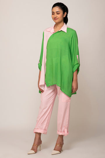 NARGIS SHIRT WITH DAISY PINK PANTS