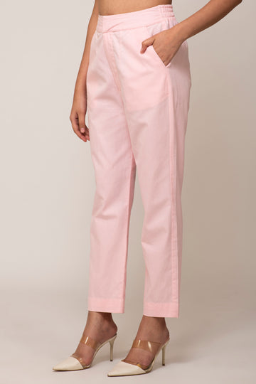 IRIS PINK STRAIGHT PANTS