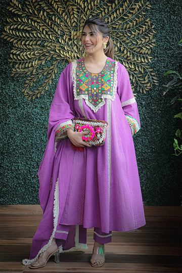 JASHNA LAVENDER KURTA SETS